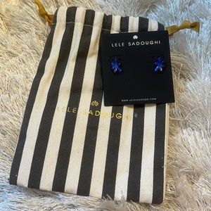 NWT Lele Sadoughi Flower Post Earrings